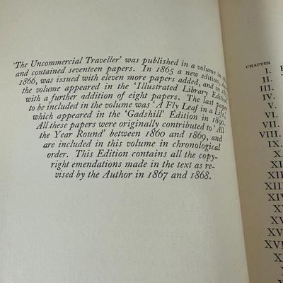 LOT 24K: Antique 1900s Humorous Readings from Charles Dickens 2nd Edition & Vintage/Antique Works of Charles Dickens (4 Volumes)