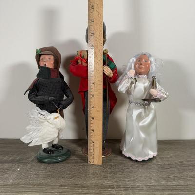 LOT 26B: Byer's Choice Christmas Carol & More - Boy w/ Goose & Spirit of Christmas Past