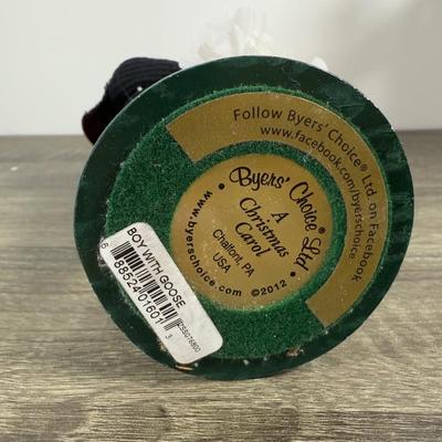 LOT 26B: Byer's Choice Christmas Carol & More - Boy w/ Goose & Spirit of Christmas Past