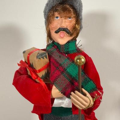 LOT 26B: Byer's Choice Christmas Carol & More - Boy w/ Goose & Spirit of Christmas Past