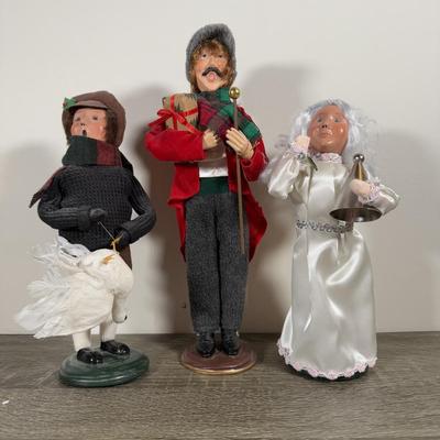 LOT 26B: Byer's Choice Christmas Carol & More - Boy w/ Goose & Spirit of Christmas Past