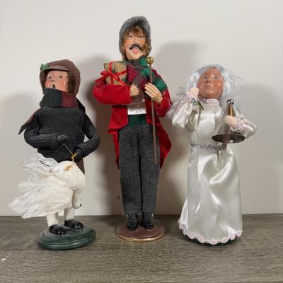 LOT 26B: Byer's Choice Christmas Carol & More - Boy w/ Goose & Spirit of Christmas Past