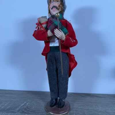 LOT 26B: Byer's Choice Christmas Carol & More - Boy w/ Goose & Spirit of Christmas Past