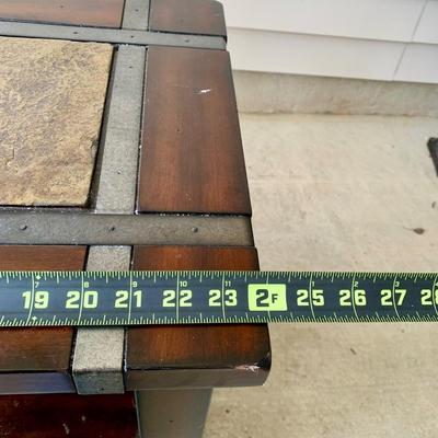 LOT 34 G: Best Beauty Furniture Co. Tile Top Side Tables