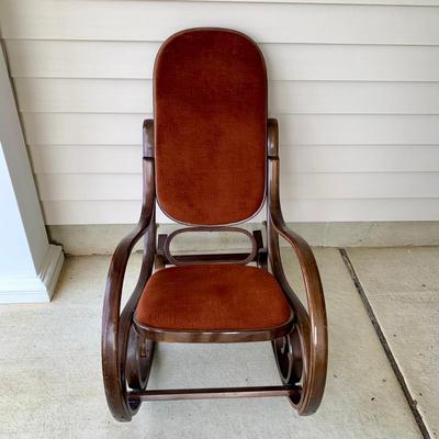 LOT 35 G: Vintage Thonet Style Bentwood Rocking Chair