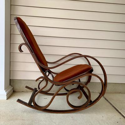 LOT 35 G: Vintage Thonet Style Bentwood Rocking Chair