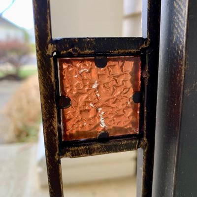 LOT 36 G: Slim Sofa Coffee Tray Table, 1970 Dark Wood Magazine Rack, & 1960's Pearl Wick Adjustable Vinyl Ottoman