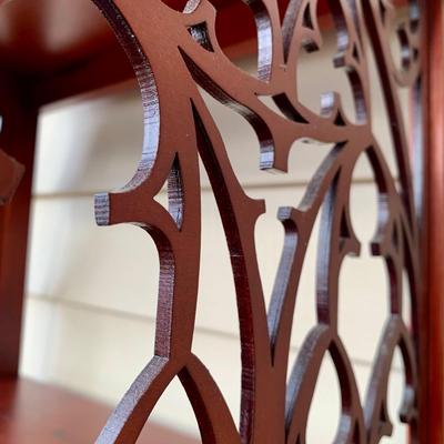 LOT 41 G: Design Toscano Thomas Aquinas Gothic Tracery Bookshelf / Display Stand