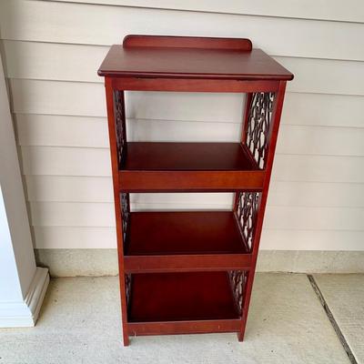 LOT 41 G: Design Toscano Thomas Aquinas Gothic Tracery Bookshelf / Display Stand