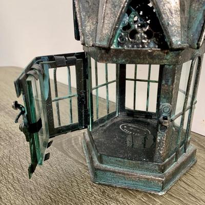 LOT 44 B: Glass Lined Metal Architectural Lantern Collection