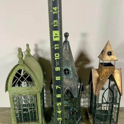 LOT 44 B: Glass Lined Metal Architectural Lantern Collection