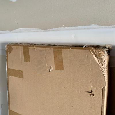 LOT 45 G: NIP White Pop-It 4 Tier Collapsible Storage Shelf w/ Wheels & Liners