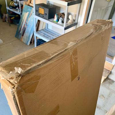 LOT 45 G: NIP White Pop-It 4 Tier Collapsible Storage Shelf w/ Wheels & Liners