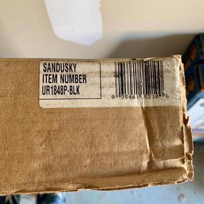 LOT 46 G: NIP Sandusky Black Shelving Unit Item #UR1848P-BLK