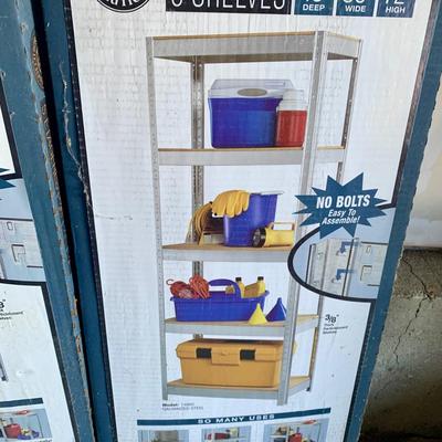 LOT 47 G: 2 NIP Space Solutions 500 Series 5 Tier Shelving Units