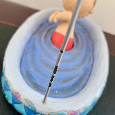 LOT 50 L: Snoozin' Snoopy Lenox Treasure Box, Peanuts Animated Musical Table Piece, Jim Shore Peanuts "Make A Splash"...