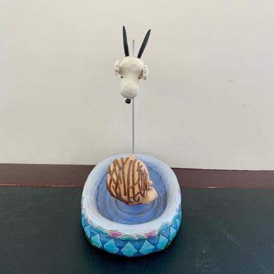LOT 50 L: Snoozin' Snoopy Lenox Treasure Box, Peanuts Animated Musical Table Piece, Jim Shore Peanuts "Make A Splash"...