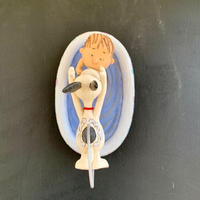 LOT 50 L: Snoozin' Snoopy Lenox Treasure Box, Peanuts Animated Musical Table Piece, Jim Shore Peanuts "Make A Splash"...