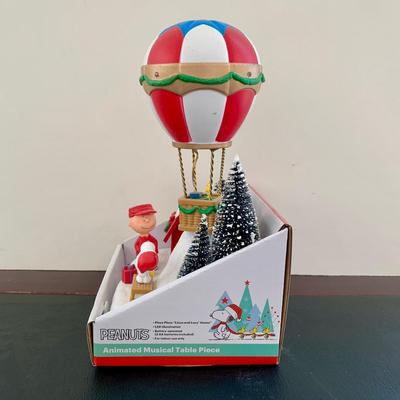 LOT 50 L: Snoozin' Snoopy Lenox Treasure Box, Peanuts Animated Musical Table Piece, Jim Shore Peanuts "Make A Splash"...