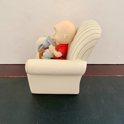LOT 50 L: Snoozin' Snoopy Lenox Treasure Box, Peanuts Animated Musical Table Piece, Jim Shore Peanuts "Make A Splash"...