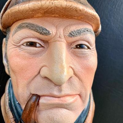 LOT 53 L: Bossons Legend Products Sherlock Holmes & Signed Groucho Marx Chalkware Heads