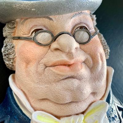 LOT 54 L: Bossons Legend Products The Beefeater & Mr. Pickwick Chalkware Heads