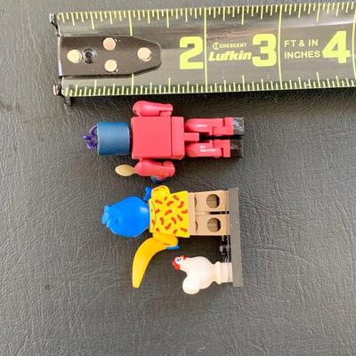 LOT 55 L: The Muppets Collection: 2017 Christmas Carol Ornaments, Statler & Waldorf w/ Balcony Figures, & Lego Figures