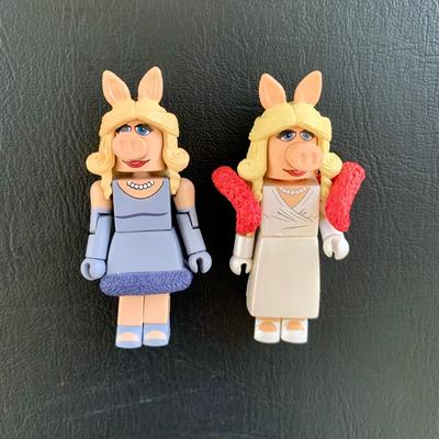 LOT 55 L: The Muppets Collection: 2017 Christmas Carol Ornaments, Statler & Waldorf w/ Balcony Figures, & Lego Figures