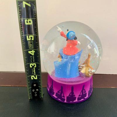 LOT 58 L: Disney's Fantasia Collection: 2016 & 2020 Ornaments, Showcase Collection Sorcerer Mickey And Brooms Snowglobe, &...