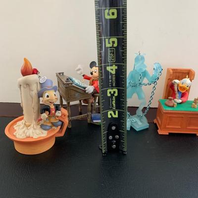 LOT 60 L: Disney Ornament Collection: 2011 Goofy / Jacob Marley, 2013 Micky's Christmas Carol, 2010 Scrooge McDuck, & More