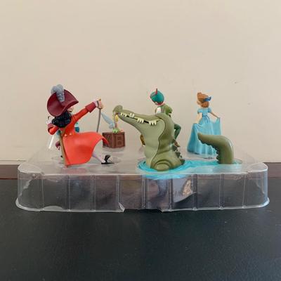 LOT 61 L: Disney Collection: Peter Pan Figurine Set, 2018 Peter Pan Ornament, & 2019 Light Up Jiminy Cricket Ornament