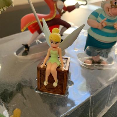 LOT 61 L: Disney Collection: Peter Pan Figurine Set, 2018 Peter Pan Ornament, & 2019 Light Up Jiminy Cricket Ornament