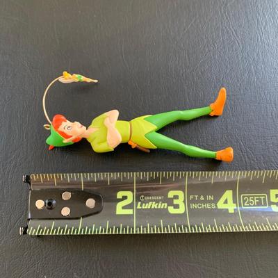 LOT 61 L: Disney Collection: Peter Pan Figurine Set, 2018 Peter Pan Ornament, & 2019 Light Up Jiminy Cricket Ornament