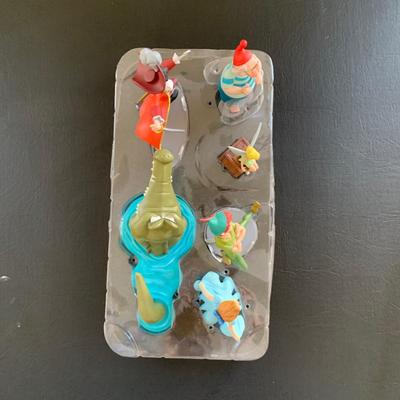 LOT 61 L: Disney Collection: Peter Pan Figurine Set, 2018 Peter Pan Ornament, & 2019 Light Up Jiminy Cricket Ornament