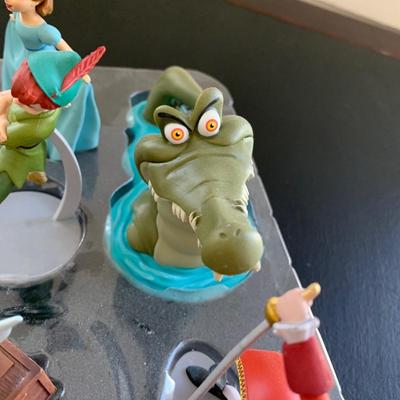 LOT 61 L: Disney Collection: Peter Pan Figurine Set, 2018 Peter Pan Ornament, & 2019 Light Up Jiminy Cricket Ornament