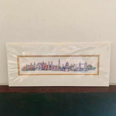 LOT 62 L: Signed Painting "London Landmarks" by Matthew Cook