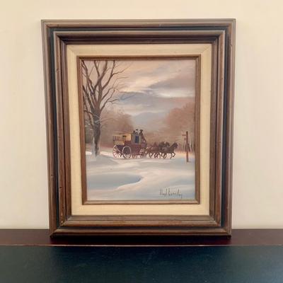 LOT 64 B: Framed & Signed LLoyd Garrison Oil Painting