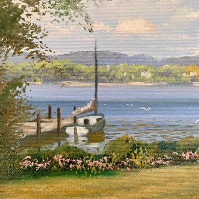 LOT 66 B: Framed & Signed Lloyd Garrison Oil Painting 2013