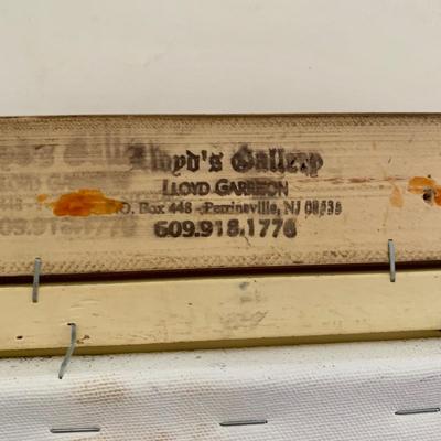 LOT 67 B: Framed & Signed Lloyd Garrison Oil Painting 2018