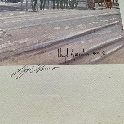 LOT 69 B: Numbered & Signed Lloyd Garrison Print 1985
