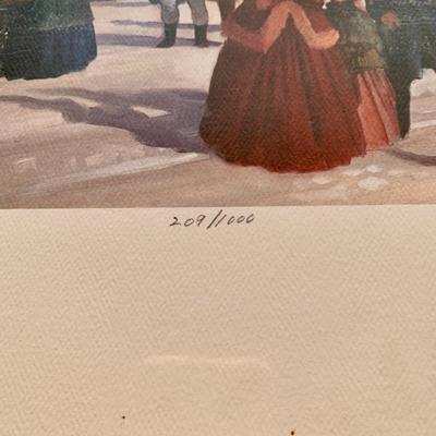 LOT 69 B: Numbered & Signed Lloyd Garrison Print 1985