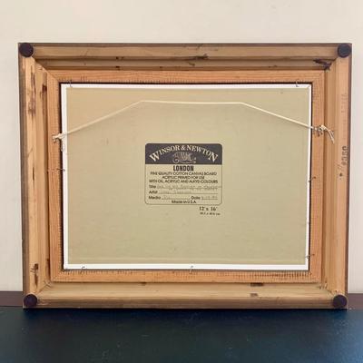 LOT 71 B: Framed & Signed Oil Painting "Have We The Pleasure Of Addressing Mr. Scrooge Or Mr. Marley" by Lloyd Garrison 1984