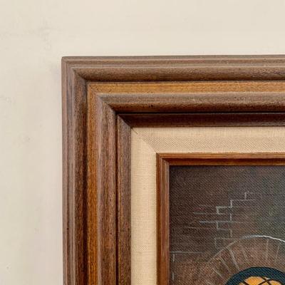 LOT 71 B: Framed & Signed Oil Painting "Have We The Pleasure Of Addressing Mr. Scrooge Or Mr. Marley" by Lloyd Garrison 1984