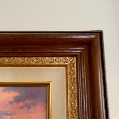 LOT 74 B: Framed, Numbered, & Signed "London" by Thomas Kinkade Canvas Print