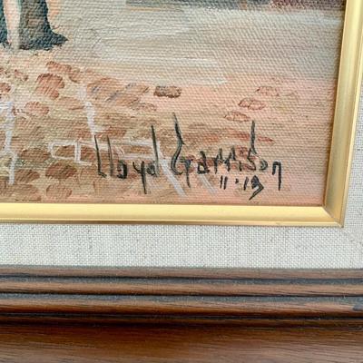 LOT 75 B: Framed & Signed Oil Painting by Lloyd Garrison 2013