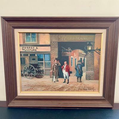 LOT 75 B: Framed & Signed Oil Painting by Lloyd Garrison 2013