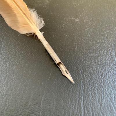 LOT 76 L: Antique French Art Nouveau Miniature Box & Rocking Ink Blotter, Jennings Brothers Ink Well, & More