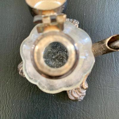 LOT 76 L: Antique French Art Nouveau Miniature Box & Rocking Ink Blotter, Jennings Brothers Ink Well, & More