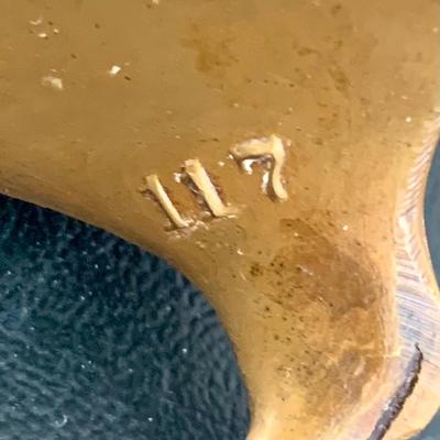 LOT 76 L: Antique French Art Nouveau Miniature Box & Rocking Ink Blotter, Jennings Brothers Ink Well, & More