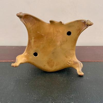 LOT 76 L: Antique French Art Nouveau Miniature Box & Rocking Ink Blotter, Jennings Brothers Ink Well, & More